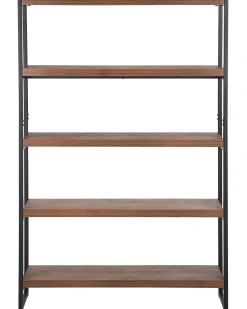 Discount TIFTON 155 cm Ciemnobrązowy Biblioteczki I Regały|Wszystko Do Przechowywania W Kuchni