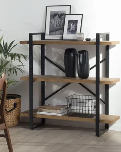 New TIMBER 111 cm Ciemnobrązowy Biblioteczki I Regały|Wszystko Do Przechowywania W Kuchni