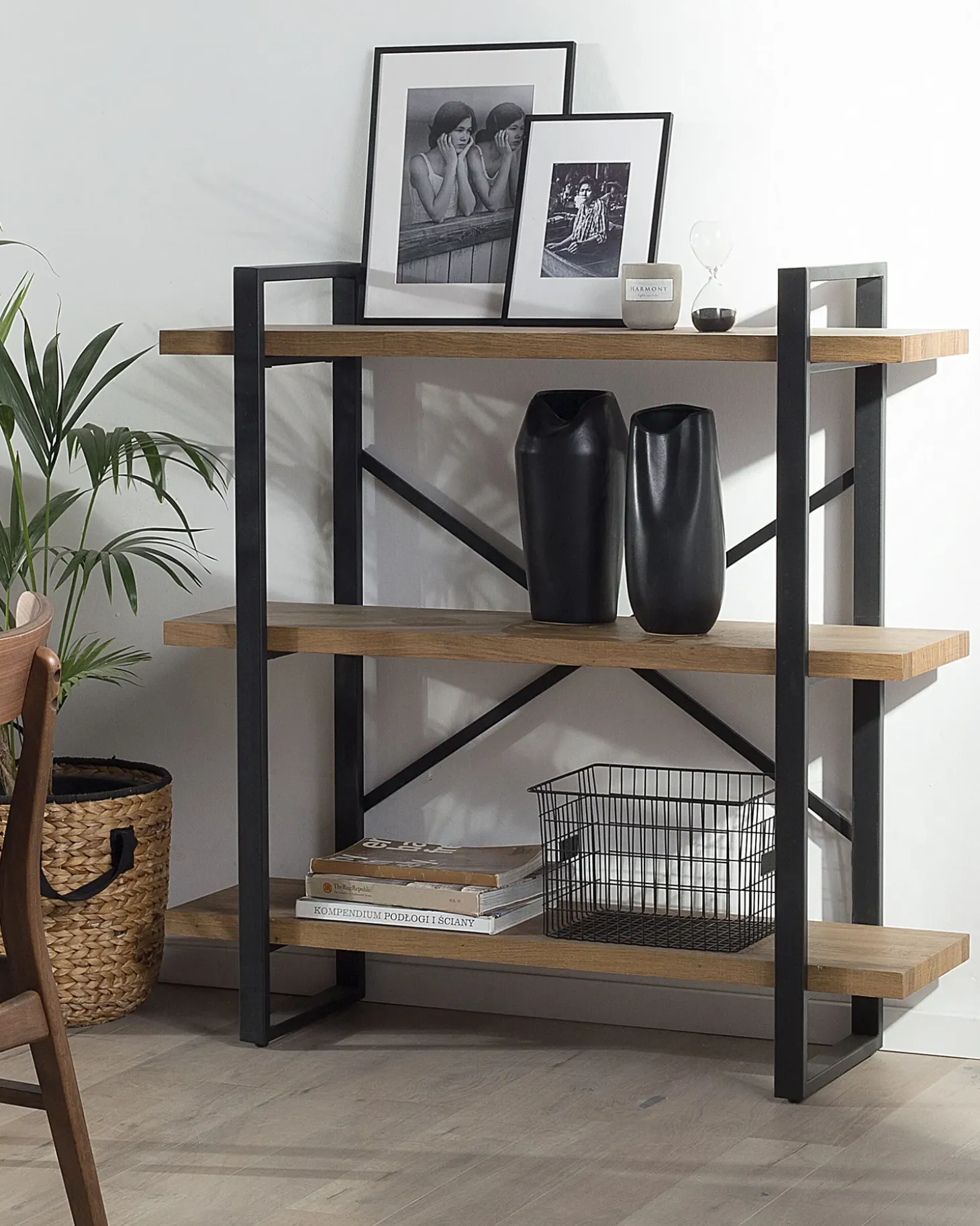 New TIMBER 111 cm Ciemnobrązowy Biblioteczki I Regały|Wszystko Do Przechowywania W Kuchni