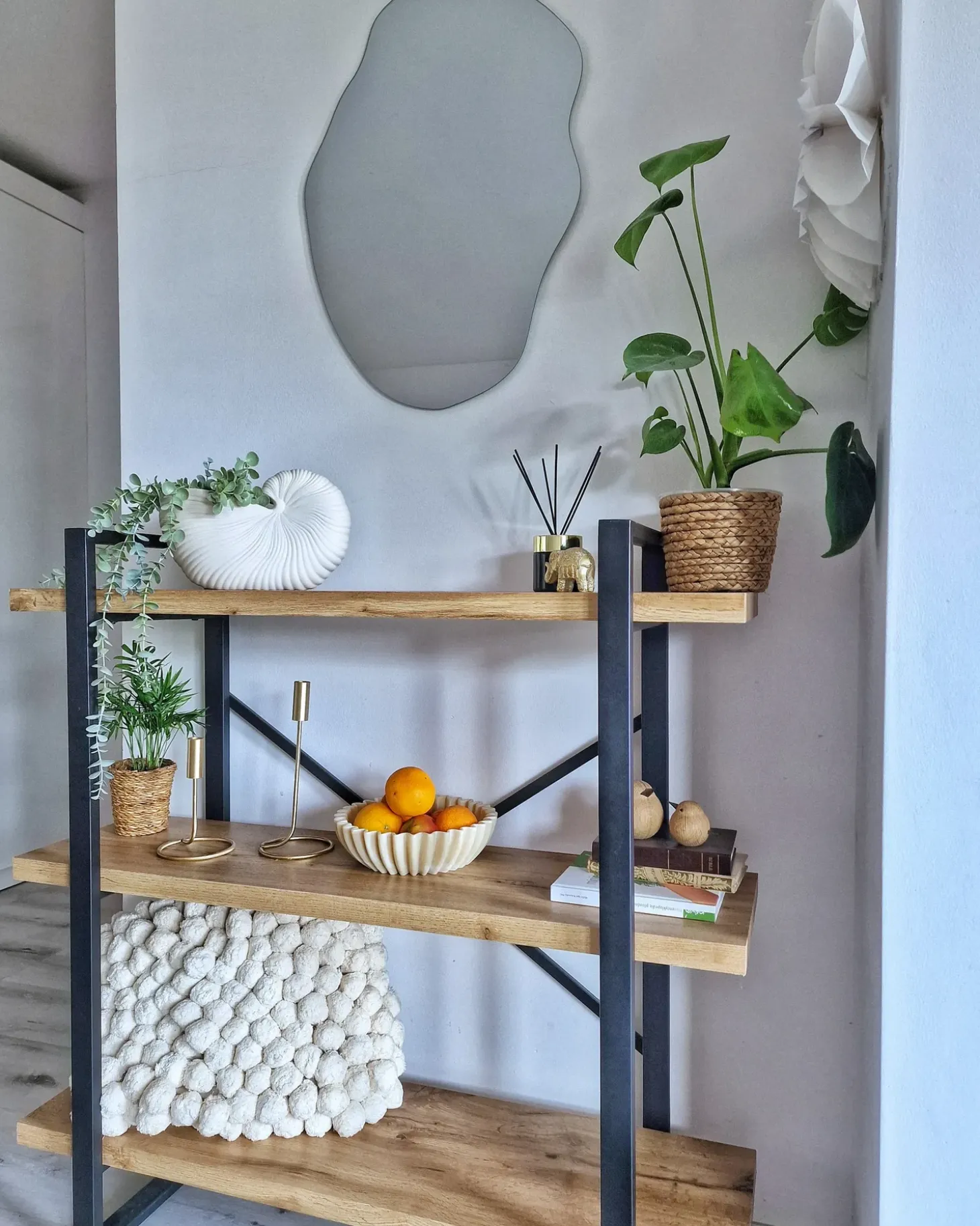 New TIMBER 111 cm Jasnobrązowy Biblioteczki I Regały|Wszystko Do Przechowywania W Kuchni