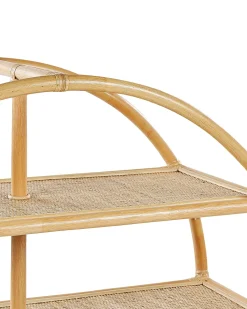 Hot Regał 3 półki TUVALU II Rattan 109 cm Naturalny Biblioteczki I Regały|Wszystko Do Przechowywania W Kuchni