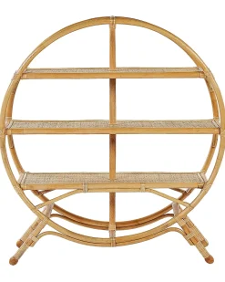 Hot Regał 3 półki TUVALU II Rattan 109 cm Naturalny Biblioteczki I Regały|Wszystko Do Przechowywania W Kuchni
