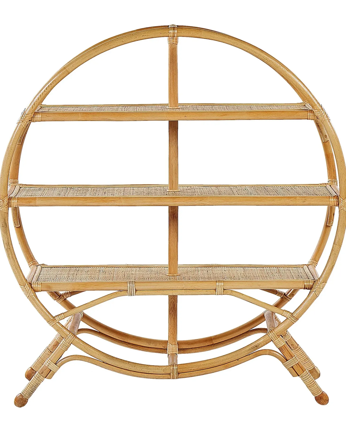 Hot Regał 3 półki TUVALU II Rattan 109 cm Naturalny Biblioteczki I Regały|Wszystko Do Przechowywania W Kuchni