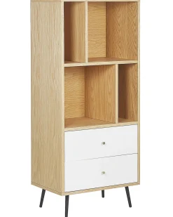 Hot Regał RICHMOND 139 cm Dąb jasny Biblioteczki I Regały|Wszystko Do Przechowywania W Kuchni