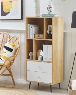 Hot Regał RICHMOND 139 cm Dąb jasny Biblioteczki I Regały|Wszystko Do Przechowywania W Kuchni