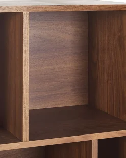 New Regał RICHMOND 139 cm Orzech ciemny Biblioteczki I Regały|Wszystko Do Przechowywania W Kuchni