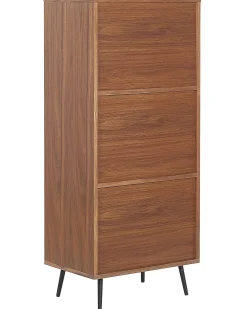 New Regał RICHMOND 139 cm Orzech ciemny Biblioteczki I Regały|Wszystko Do Przechowywania W Kuchni