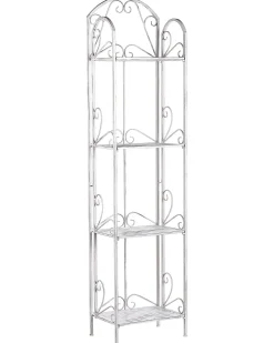 Regał VALDIVIA Metal 166 cm 40 cm Biały