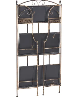 Regał VILLADOSE Metal 117 cm 60 cm Czarny