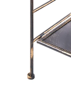 Regał VILLADOSE Metal 117 cm 60 cm Czarny