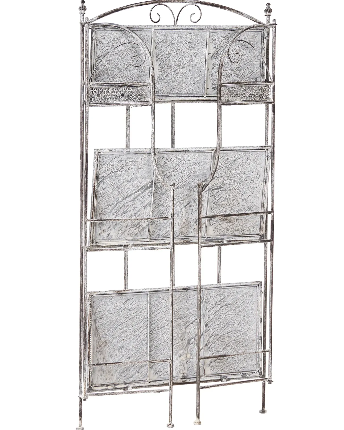 Regał VILLADOSE Metal 117 cm 60 cm Szary