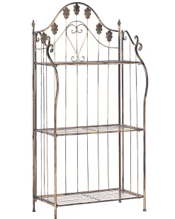 Regał VISANO Metal 123 cm 59 cm Czarny