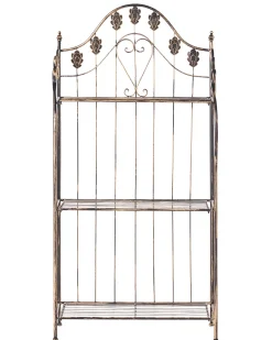 Regał VISANO Metal 123 cm 59 cm Czarny