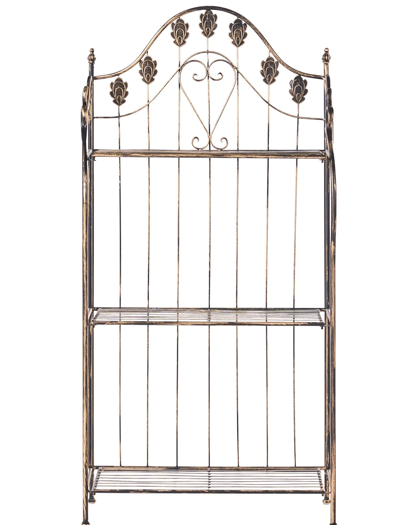Regał VISANO Metal 123 cm 59 cm Czarny