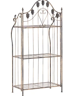 Regał VISANO Metal 123 cm 59 cm Czarny