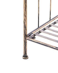 Regał VISANO Metal 123 cm 59 cm Czarny