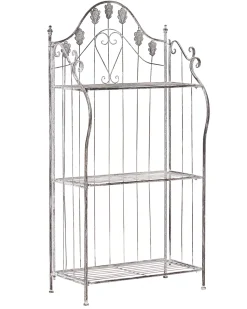 Regał VISANO Metal 123 cm 59 cm Szary