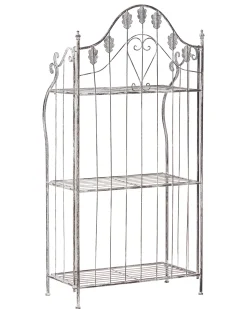 Regał VISANO Metal 123 cm 59 cm Szary