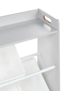 Discount Regał z 9 pojemnikami COLLIE 78 cm Szary Dzieci Przechowywanie Dla Dzieci|Wszystko Do Przechowywania