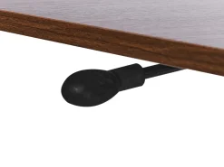 Sale Regulowany stolik pod laptopa ACADEMIA Ciemnobrązowy 65 cm 48 cm z kółkami Wszystkie Biurka|Biurka Z Regulacją Wysokości