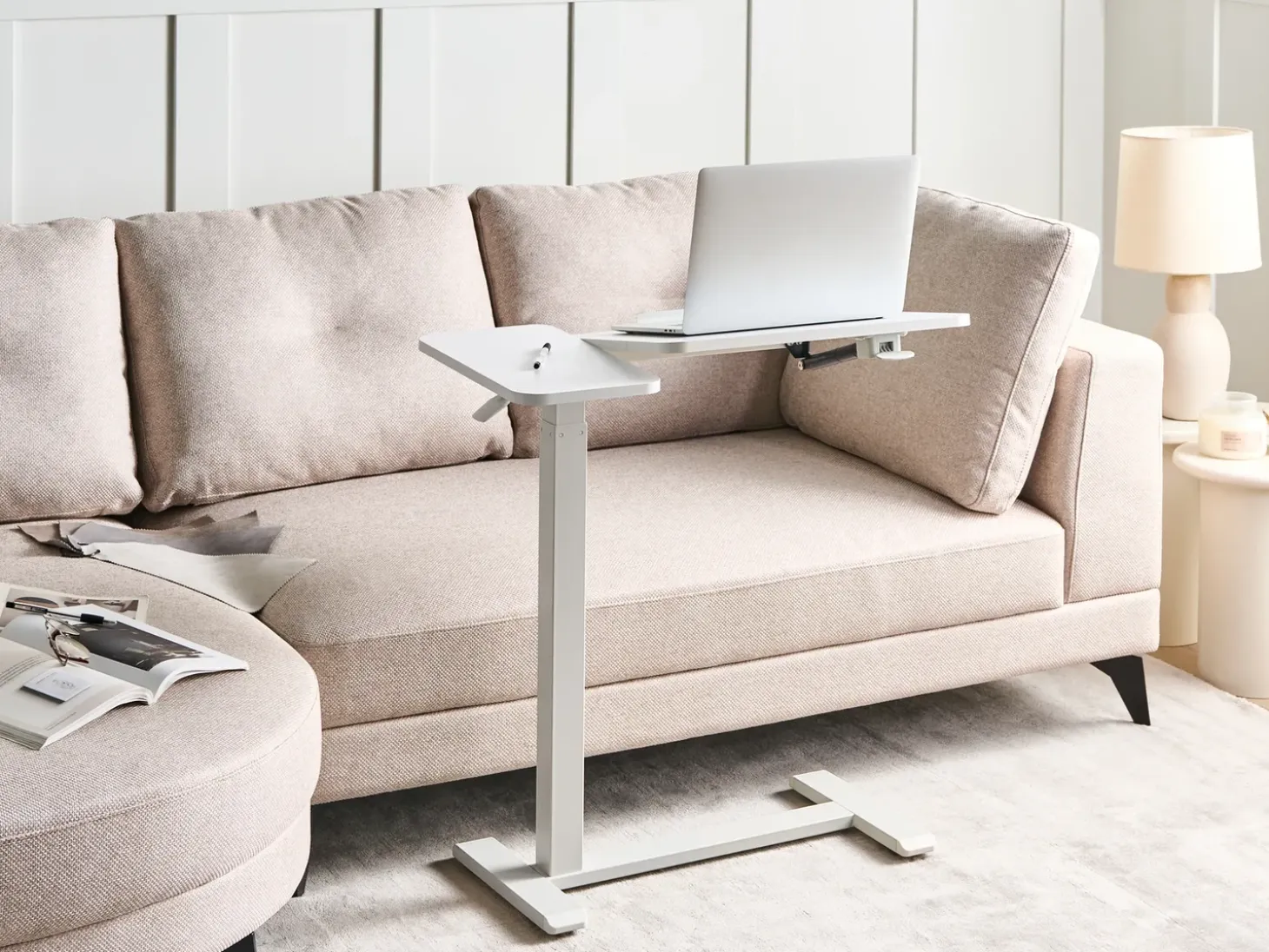 Outlet Regulowany stolik pod laptopa SCHOLA 70 cm 40 cm Wszystkie Biurka|Biurka Z Regulacją Wysokości