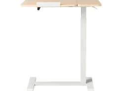 Outlet Regulowany stolik pod laptopa SCHOLA Jasny brąz/ biały 70 cm 40 cm Wszystkie Biurka|Biurka Z Regulacją Wysokości