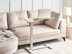 Outlet Regulowany stolik pod laptopa SCHOLA Jasny brąz/ biały 70 cm 40 cm Wszystkie Biurka|Biurka Z Regulacją Wysokości