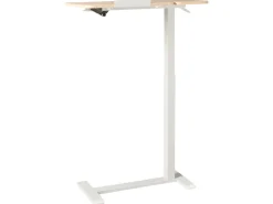 Outlet Regulowany stolik pod laptopa SCHOLA Jasny brąz/ biały 70 cm 40 cm Wszystkie Biurka|Biurka Z Regulacją Wysokości