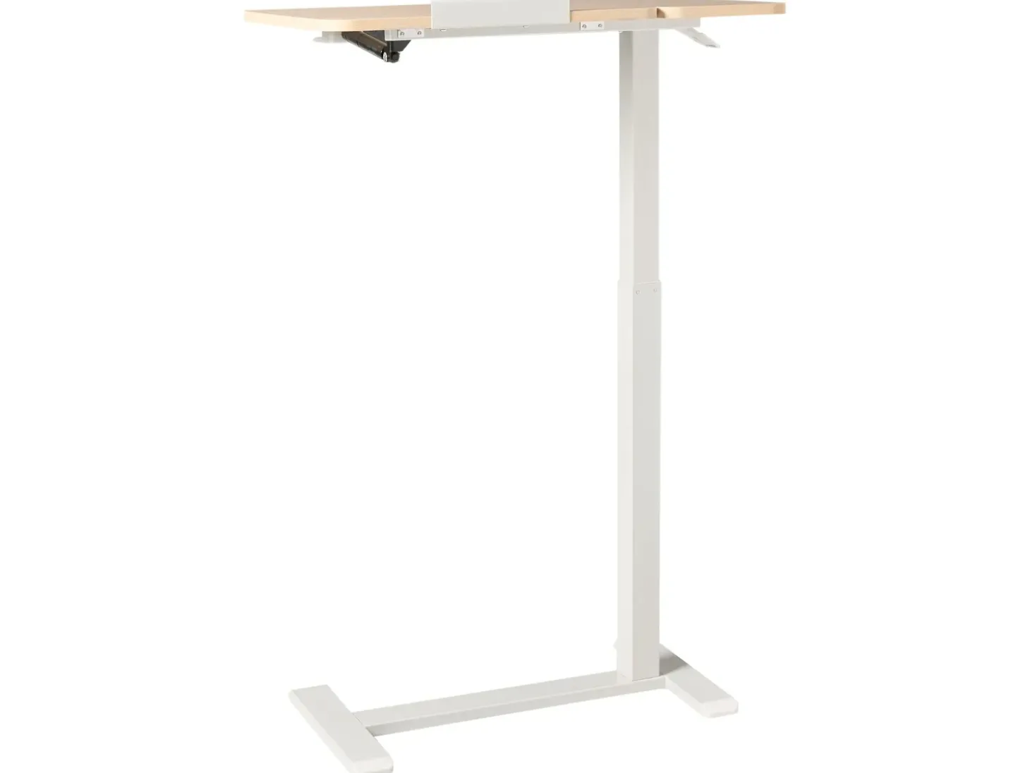 Outlet Regulowany stolik pod laptopa SCHOLA Jasny brąz/ biały 70 cm 40 cm Wszystkie Biurka|Biurka Z Regulacją Wysokości