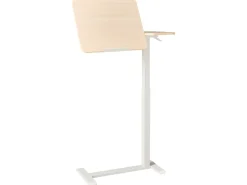 Outlet Regulowany stolik pod laptopa SCHOLA Jasny brąz/ biały 70 cm 40 cm Wszystkie Biurka|Biurka Z Regulacją Wysokości
