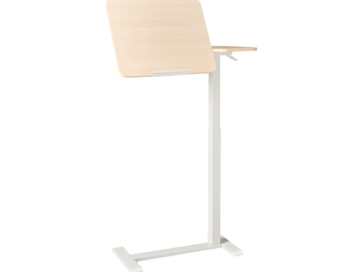 Outlet Regulowany stolik pod laptopa SCHOLA Jasny brąz/ biały 70 cm 40 cm Wszystkie Biurka|Biurka Z Regulacją Wysokości
