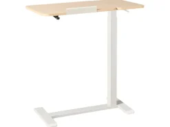 Outlet Regulowany stolik pod laptopa SCHOLA Jasny brąz/ biały 70 cm 40 cm Wszystkie Biurka|Biurka Z Regulacją Wysokości