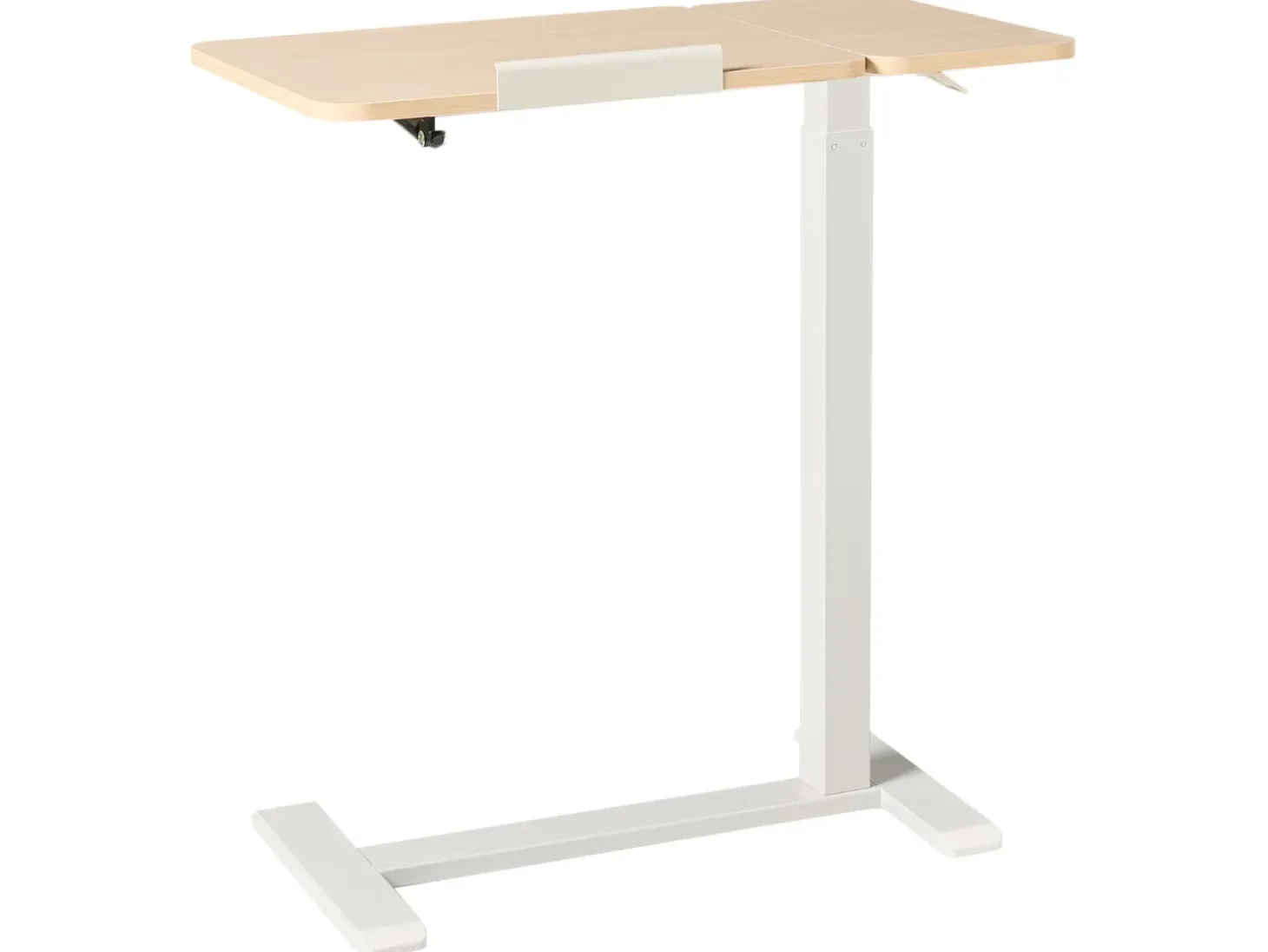 Outlet Regulowany stolik pod laptopa SCHOLA Jasny brąz/ biały 70 cm 40 cm Wszystkie Biurka|Biurka Z Regulacją Wysokości