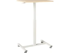 Discount Regulowany stolik pod laptopa ACADEMIA Jasny brąz/ biały 65 cm 48 cm Wszystkie Biurka|Biurka Z Regulacją Wysokości