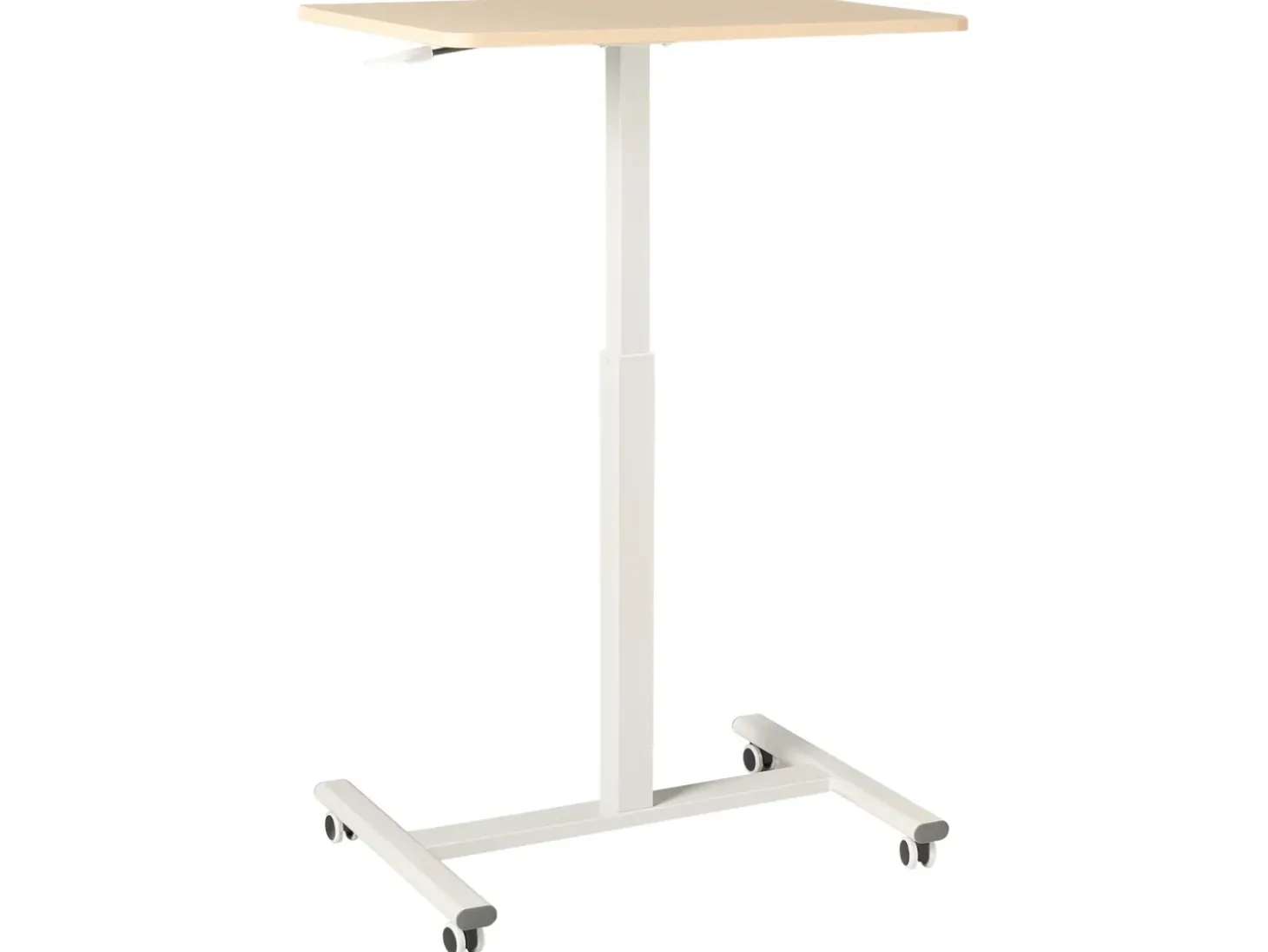 Discount Regulowany stolik pod laptopa ACADEMIA Jasny brąz/ biały 65 cm 48 cm Wszystkie Biurka|Biurka Z Regulacją Wysokości