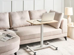 Discount Regulowany stolik pod laptopa ACADEMIA Jasny brąz/ biały 65 cm 48 cm Wszystkie Biurka|Biurka Z Regulacją Wysokości