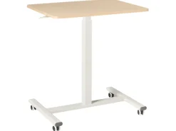 Discount Regulowany stolik pod laptopa ACADEMIA Jasny brąz/ biały 65 cm 48 cm Wszystkie Biurka|Biurka Z Regulacją Wysokości