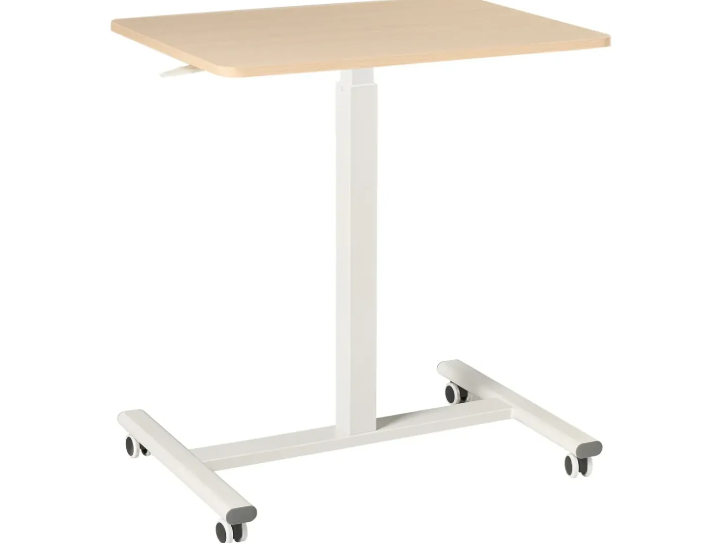Discount Regulowany stolik pod laptopa ACADEMIA Jasny brąz/ biały 65 cm 48 cm Wszystkie Biurka|Biurka Z Regulacją Wysokości