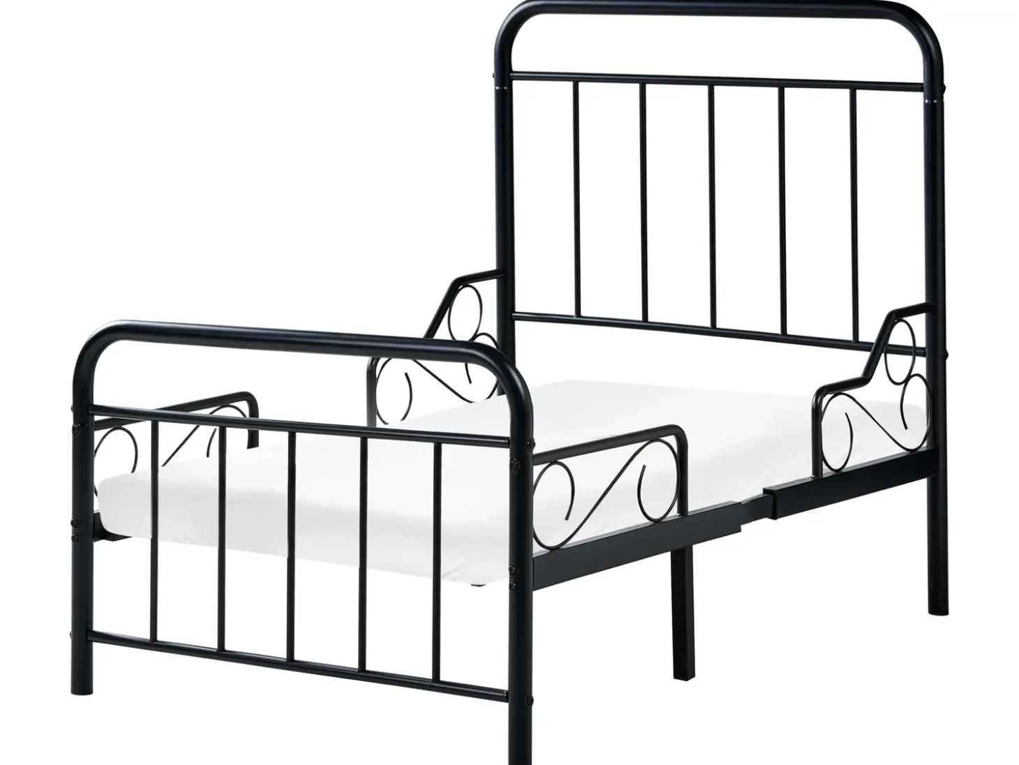 Discount Rozsuwane łóżko dziecięce Metal ANAIS 90 x 200 cm Dzieci Łóżka Metalowe|Wszystkie Meble I Akcesoria Dziecięce
