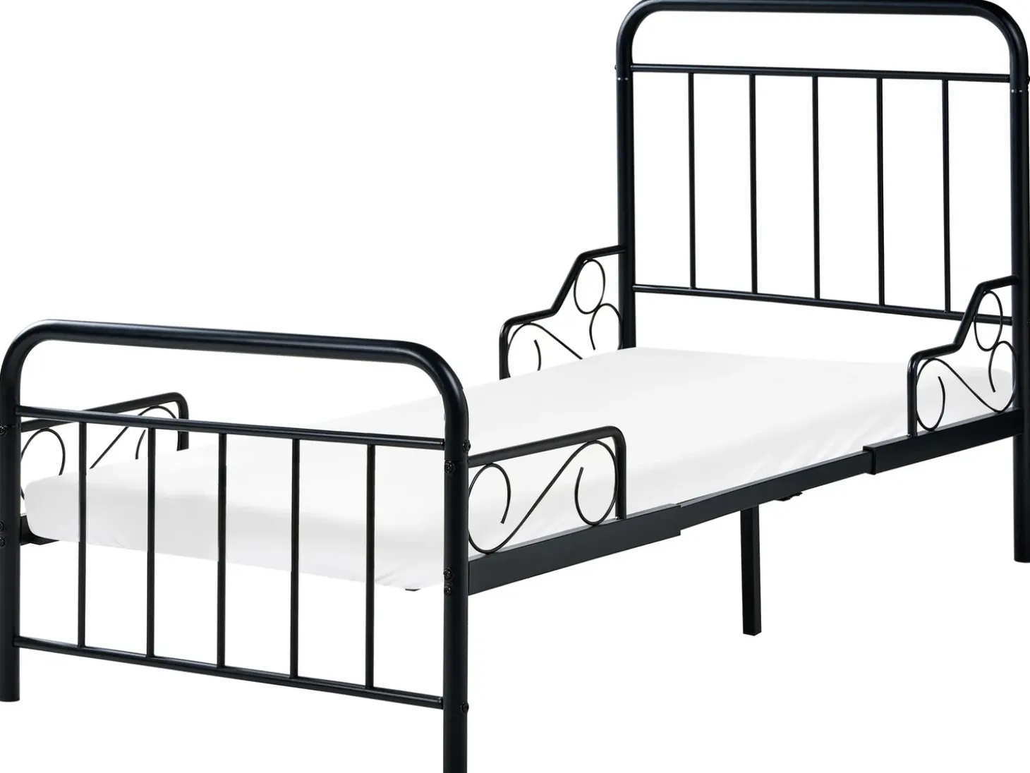 Discount Rozsuwane łóżko dziecięce Metal ANAIS 90 x 200 cm Dzieci Łóżka Metalowe|Wszystkie Meble I Akcesoria Dziecięce