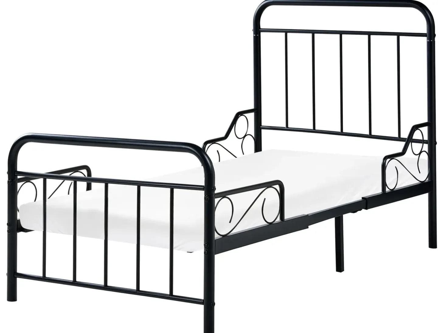 Discount Rozsuwane łóżko dziecięce Metal ANAIS 90 x 200 cm Dzieci Łóżka Metalowe|Wszystkie Meble I Akcesoria Dziecięce