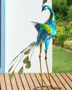 Rzeźba ogrodowa PEACOCK Niebieski
