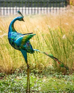 Rzeźba ogrodowa PEACOCK Niebieski