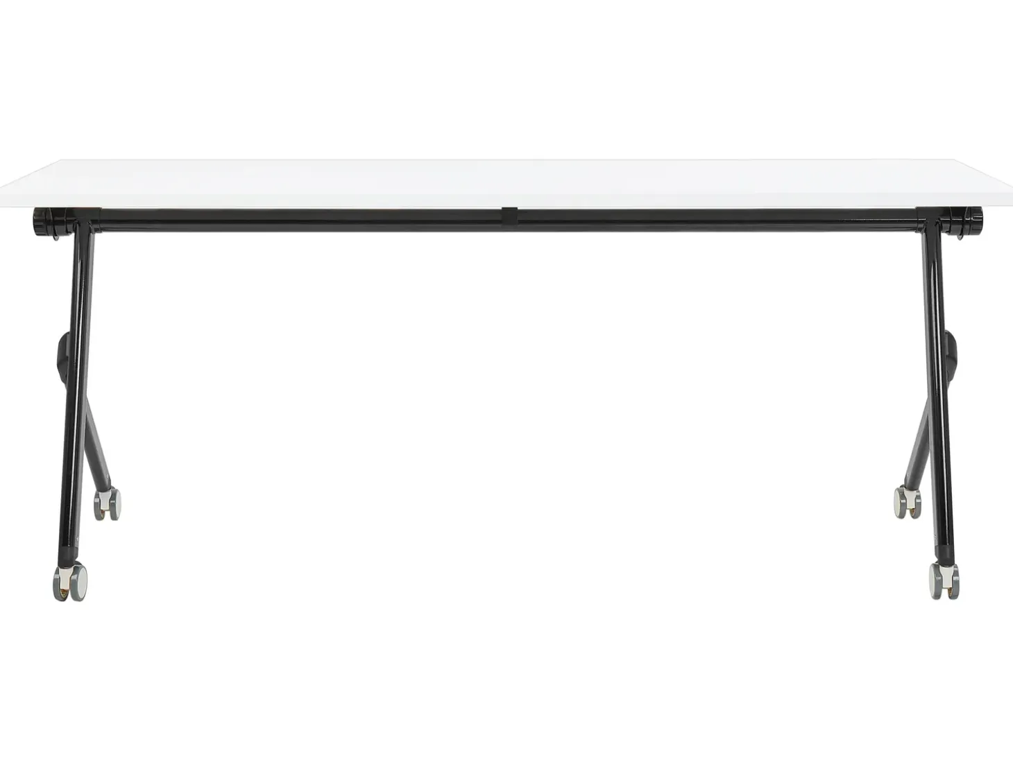 Clearance Składane biurko BENDI Biały 60 cm z kółkami Wszystkie Biurka|Biurka Składane