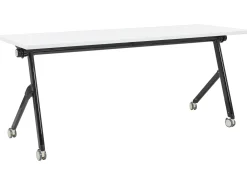 Clearance Składane biurko BENDI Biały 60 cm z kółkami Wszystkie Biurka|Biurka Składane