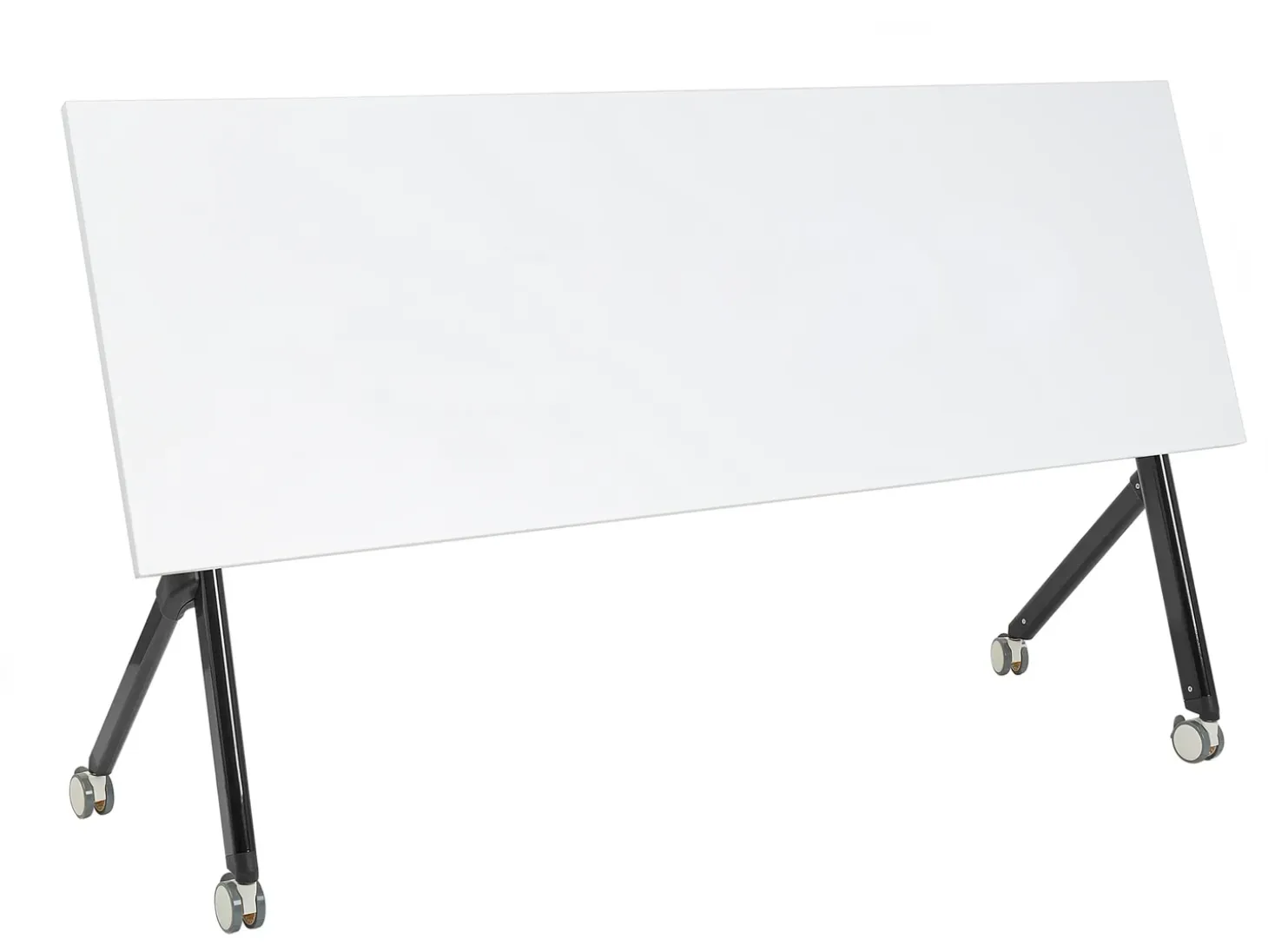 Clearance Składane biurko BENDI Biały 60 cm z kółkami Wszystkie Biurka|Biurka Składane