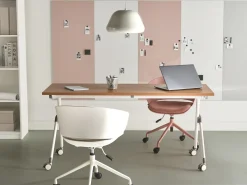 Online Składane biurko BENDI Brązowy 60 cm Wszystkie Biurka|Biurka Składane