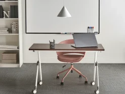 Outlet Składane biurko BENDI Ciemnobrązowy 60 cm Wszystkie Biurka|Biurka Składane