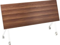 Składane biurko BENDI Ciemnobrązowy 60 cm Wszystkie Biurka|Biurka Składane