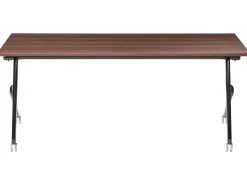 Outlet BENDI Ciemnobrązowy 180 cm 60 cm Wszystkie Biurka|Biurka Składane